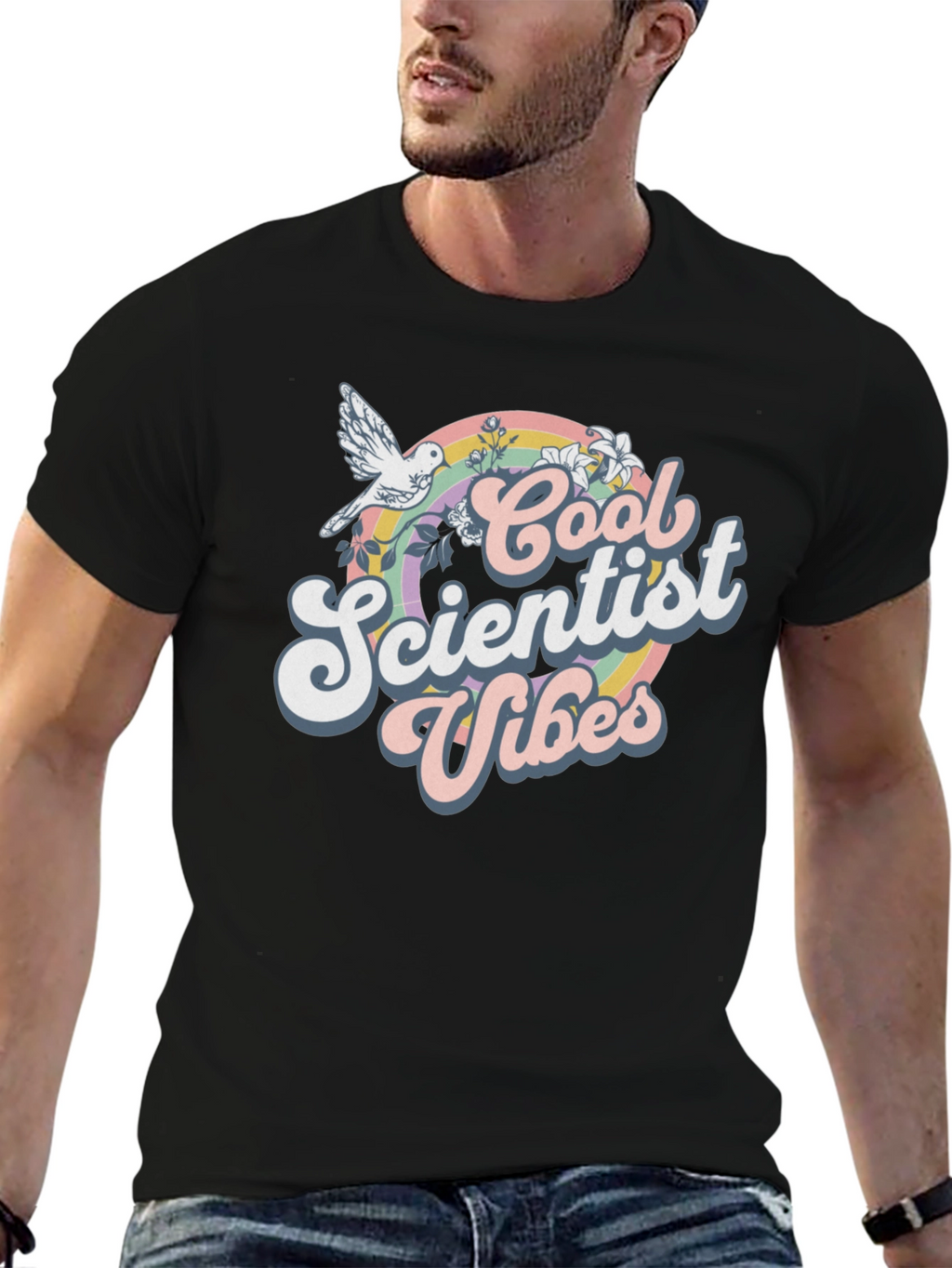 Cool Scientist Vibes Graphic T-Shirt