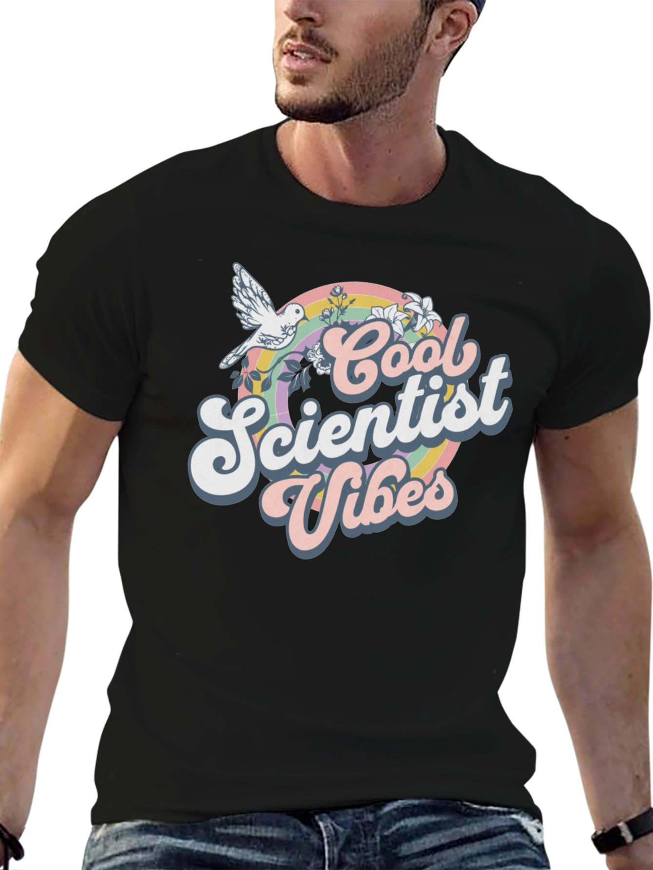 Cool Scientist Vibes Graphic T-Shirt