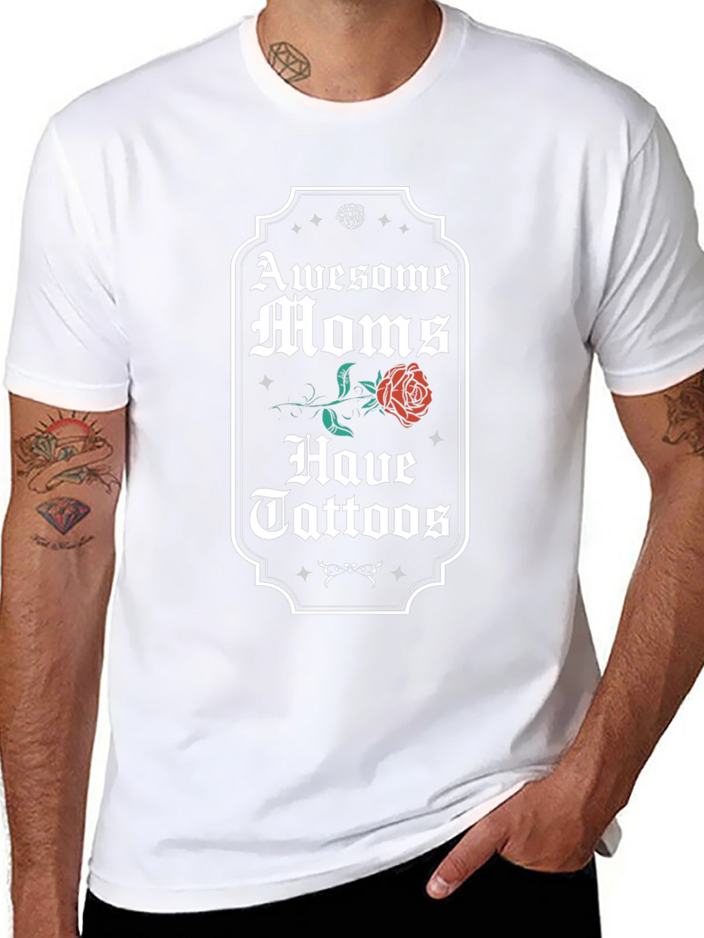Awesome Moms Have Tattoos Graphic Tee