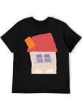 Whimsical House Graphic Tee - Unique Design