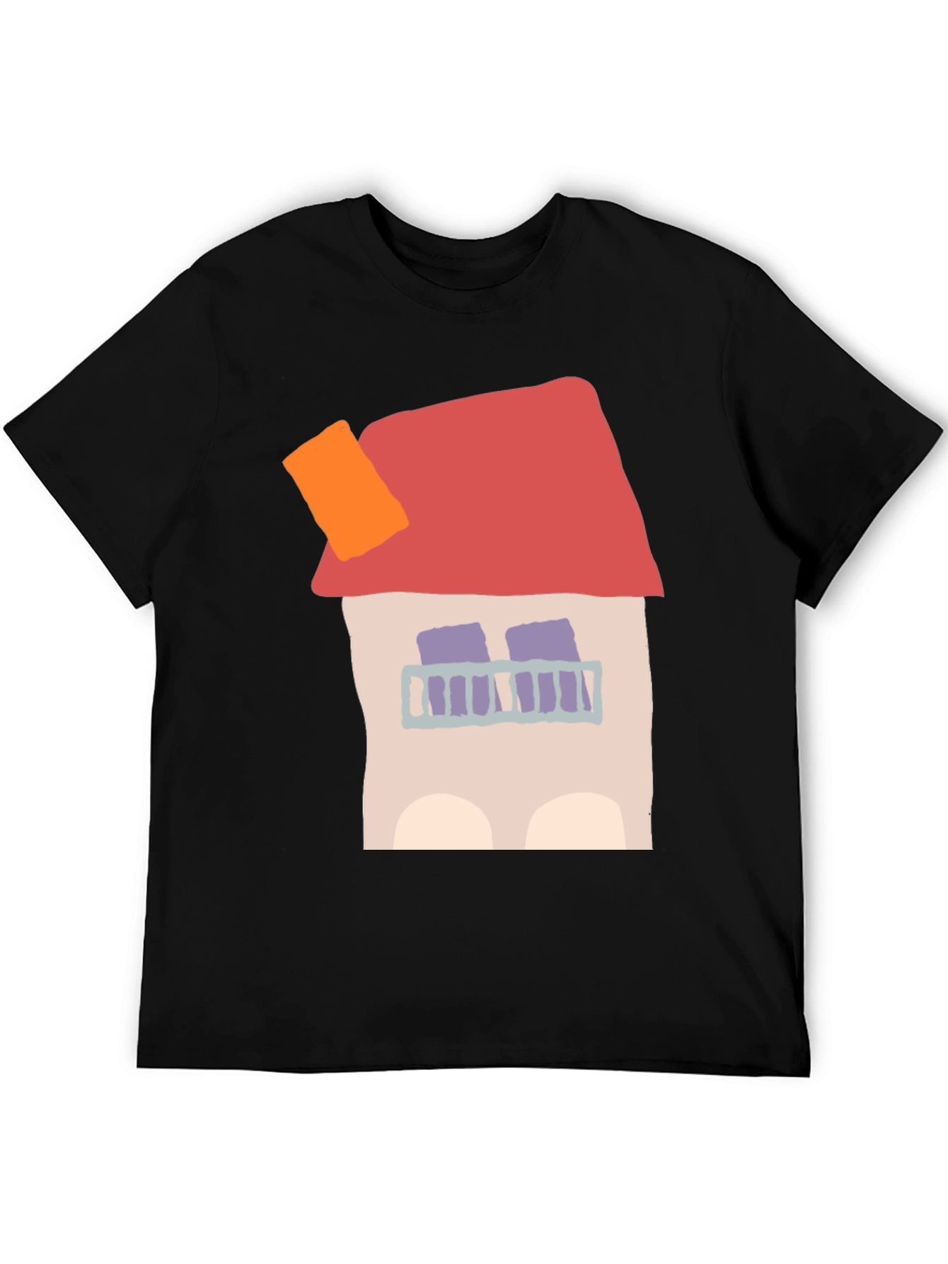 Whimsical House Graphic Tee - Unique Design
