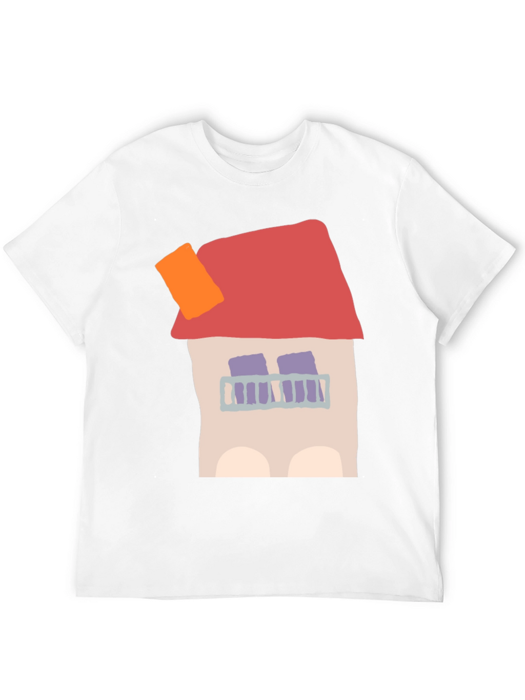 Whimsical House Graphic Tee - Unique Design