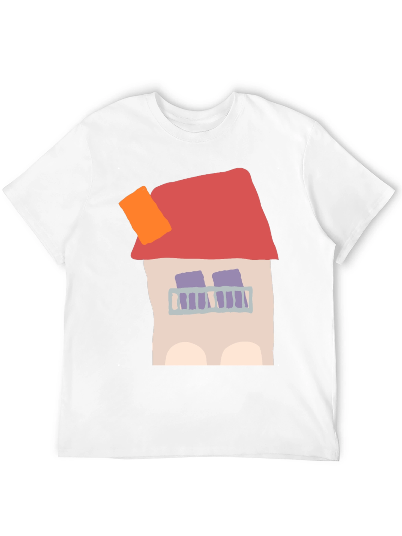 Whimsical House Graphic Tee - Unique Design