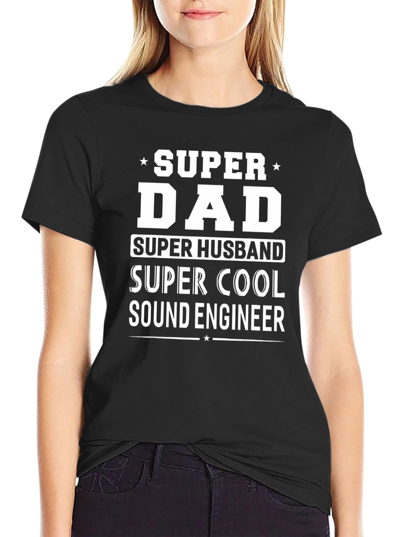 Super Dad Sound Engineer Graphic T-Shirt
