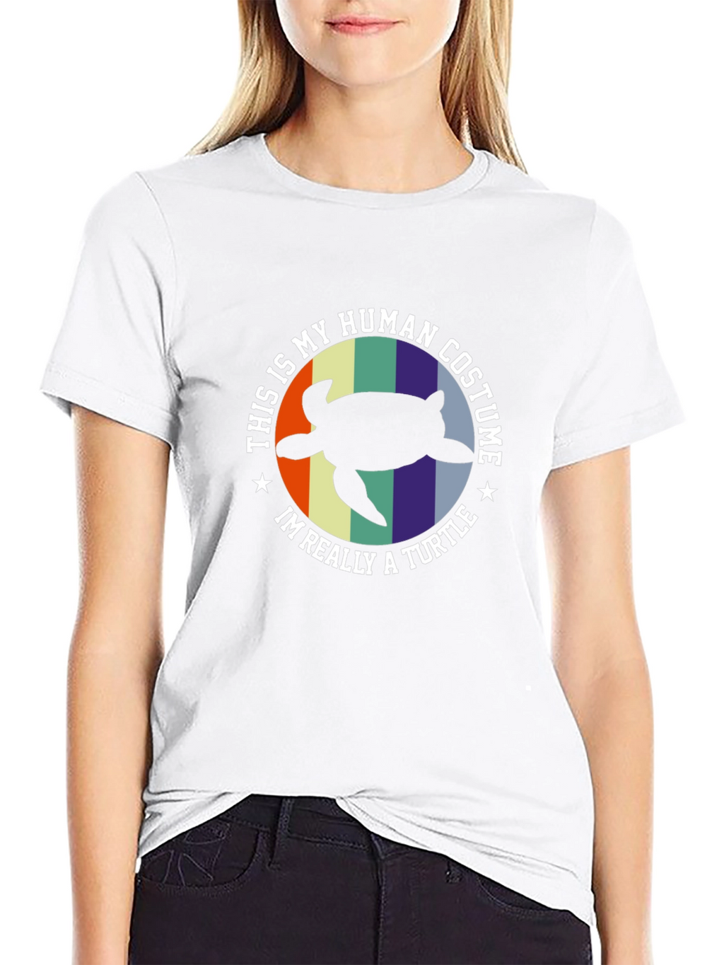 Turtle Costume T-Shirt - Funny Human Disguise Tee