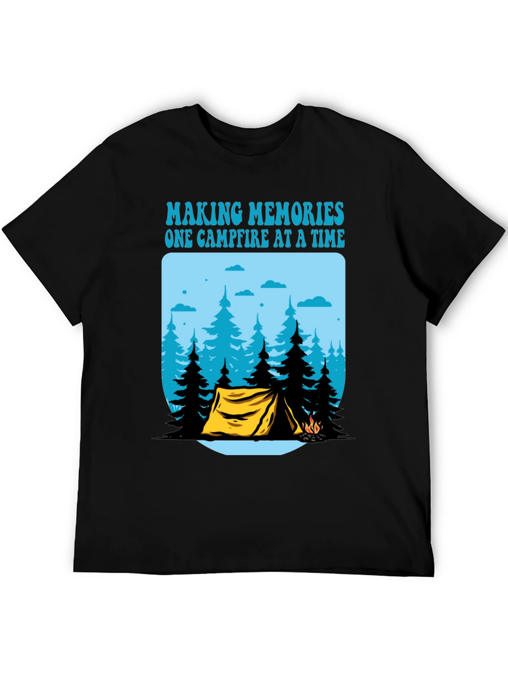 Camping Memories T-Shirt - Campfire Design