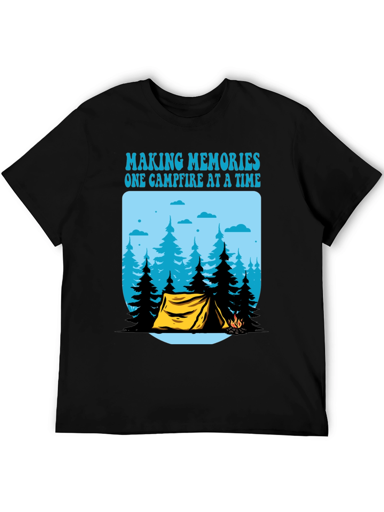 Camping Memories T-Shirt - Campfire Design
