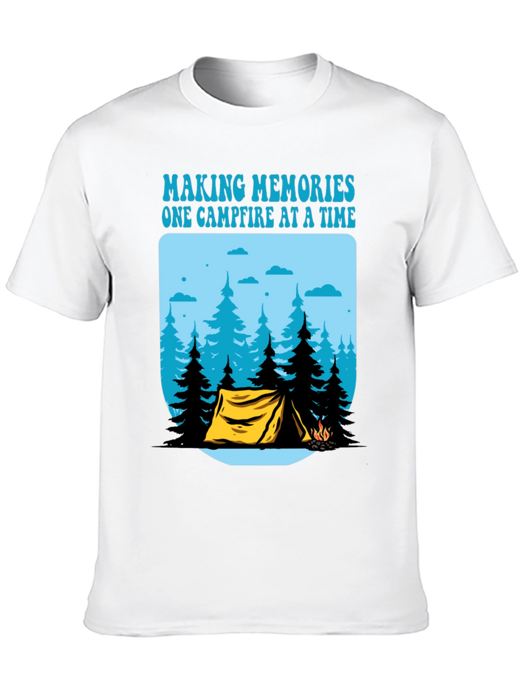 Camping Memories T-Shirt - Campfire Design