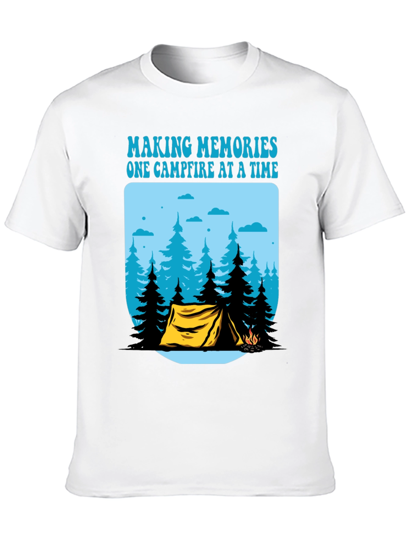 Camping Memories T-Shirt - Campfire Design