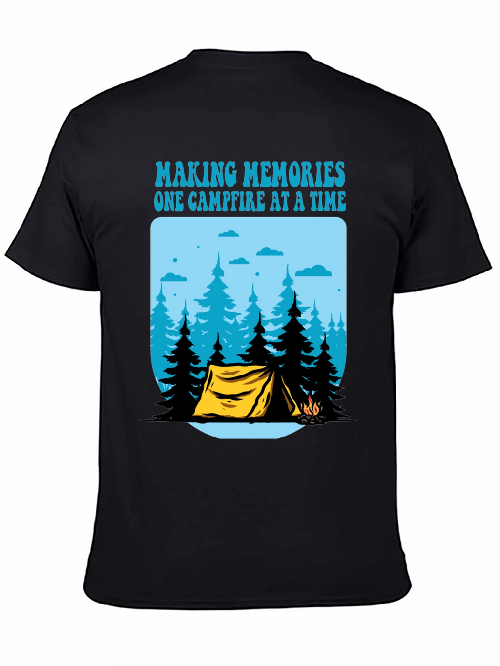 Camping Memories T-Shirt - Campfire Design