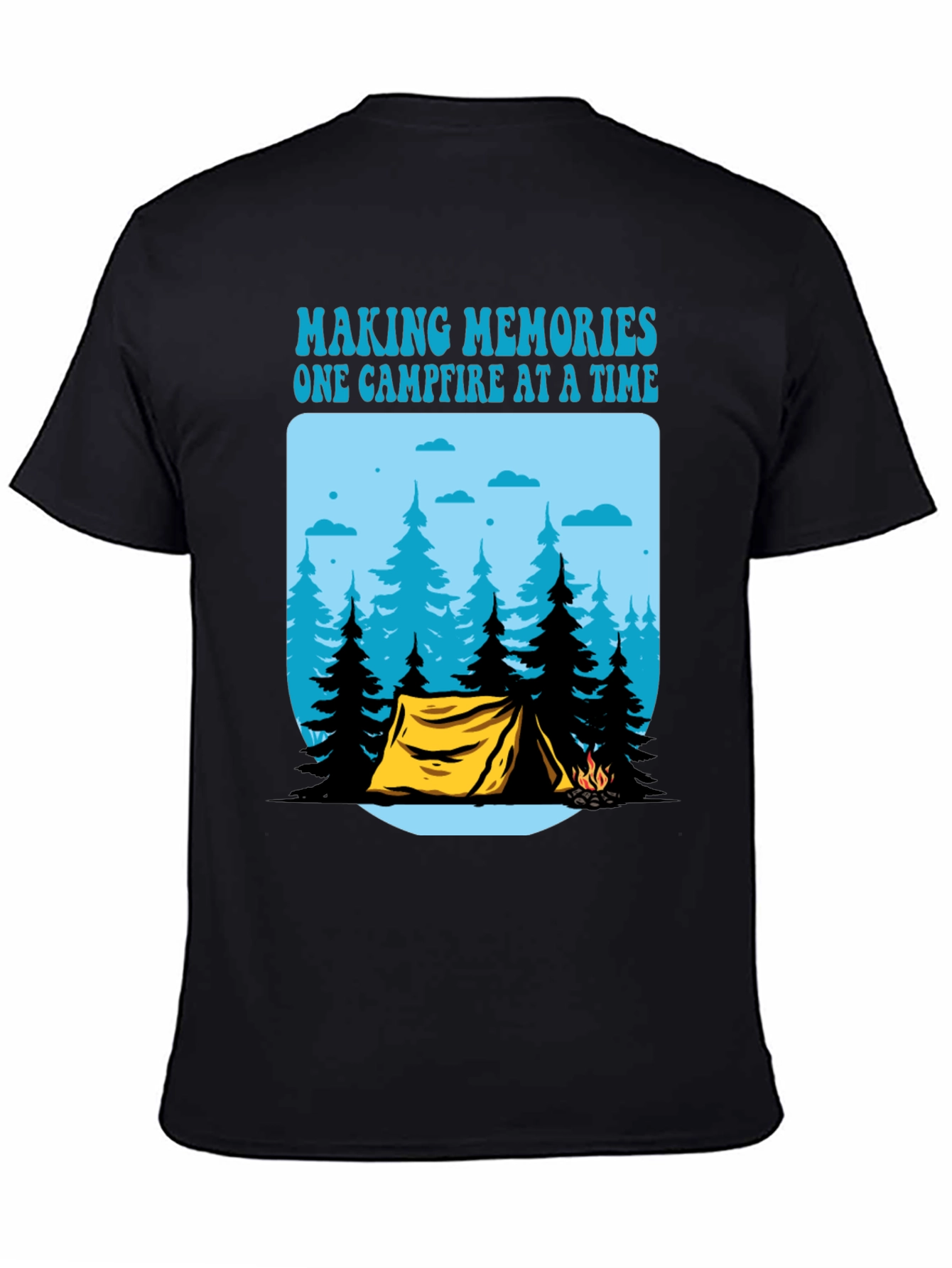 Camping Memories T-Shirt - Campfire Design