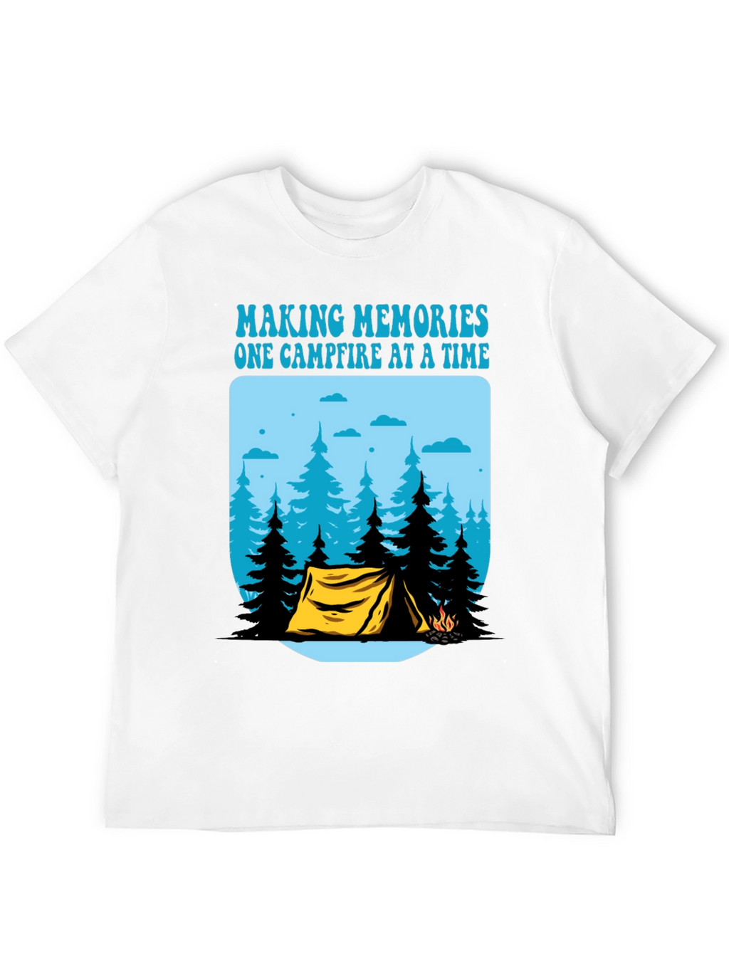 Camping Memories T-Shirt - Campfire Design