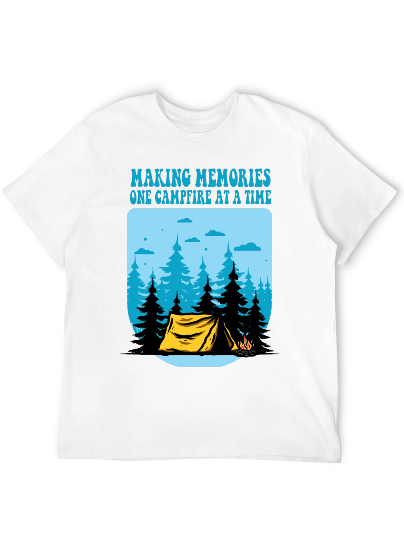 Camping Memories T-Shirt - Campfire Design