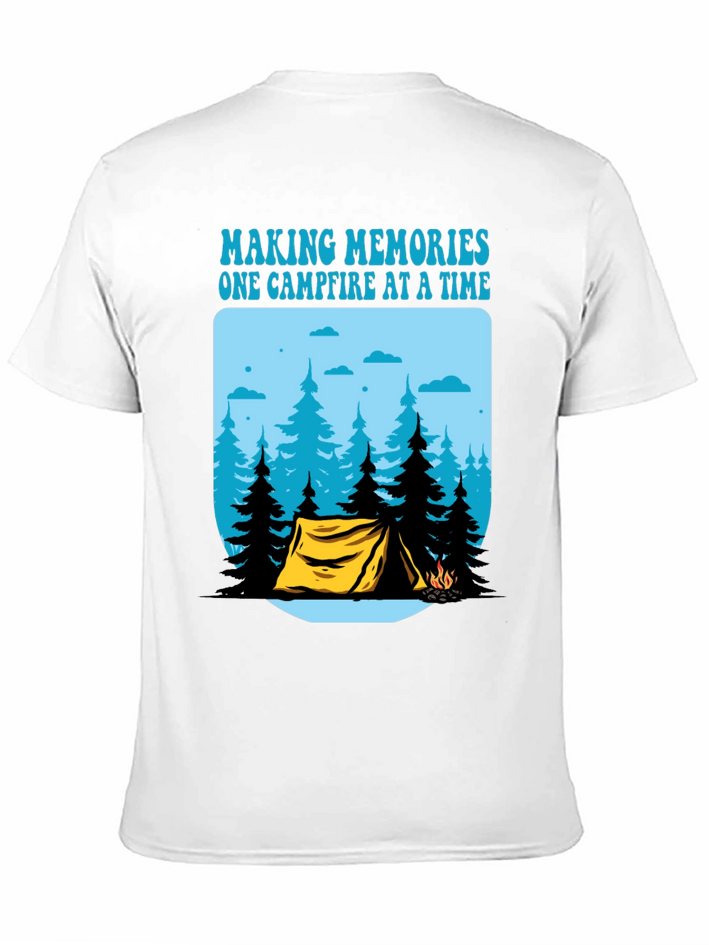 Camping Memories T-Shirt - Campfire Design
