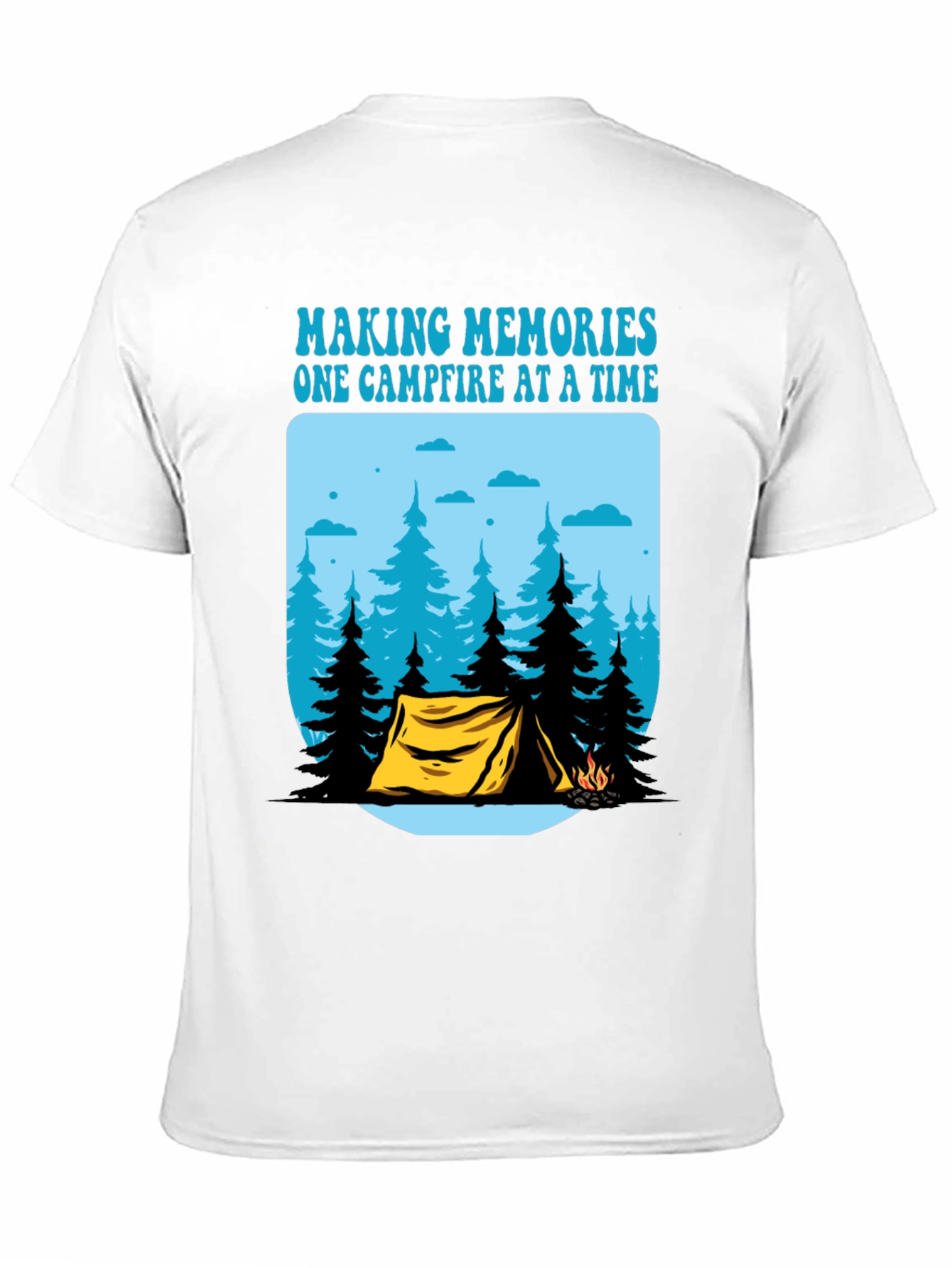 Camping Memories T-Shirt - Campfire Design