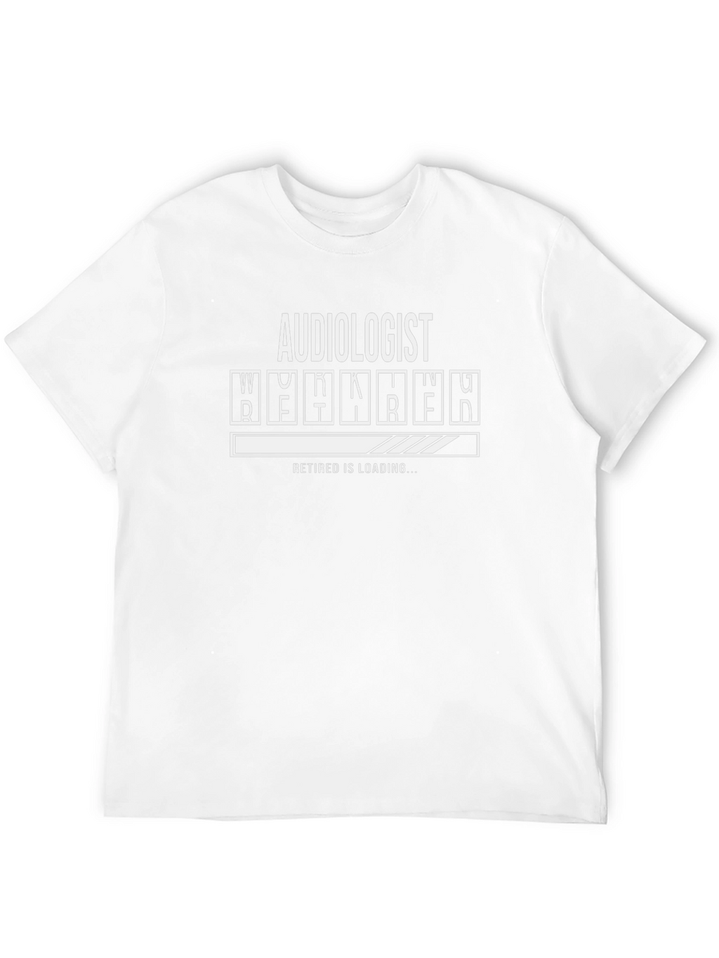 Audiologist Retired Loading T-Shirt - Black Cotton Blend