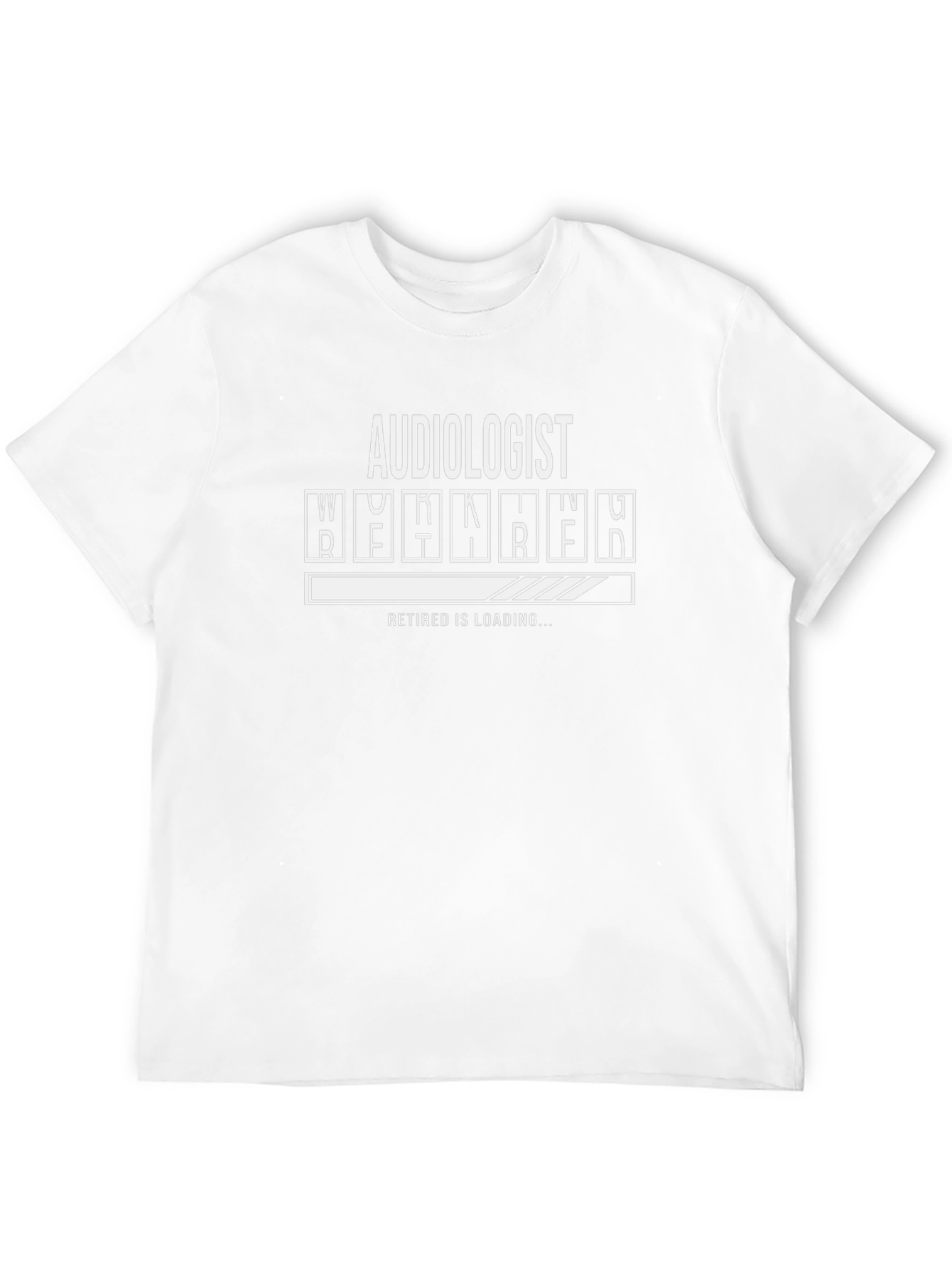 Audiologist Retired Loading T-Shirt - Black Cotton Blend