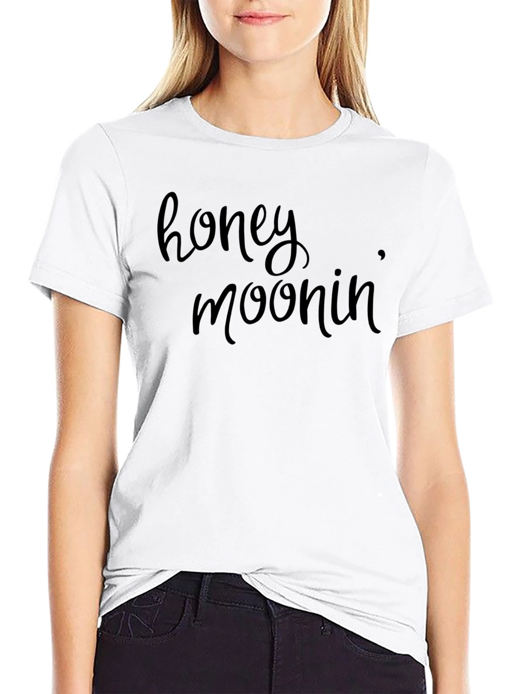 Honeymoonin Black Graphic Tee