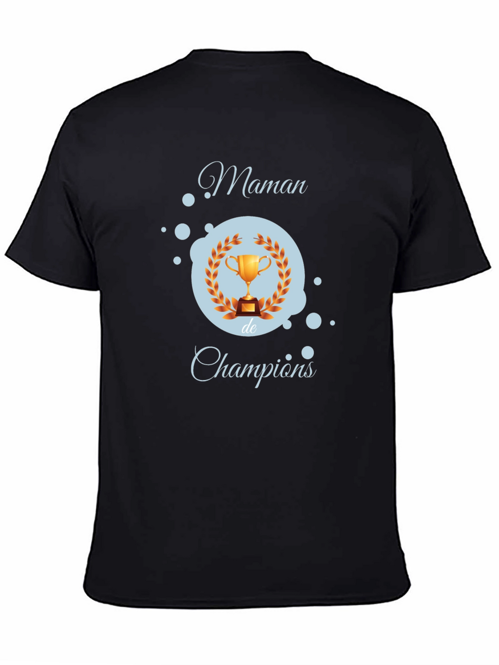 Maman de Champions Graphic T-Shirt - Black