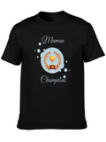 Maman de Champions Graphic T-Shirt - Black