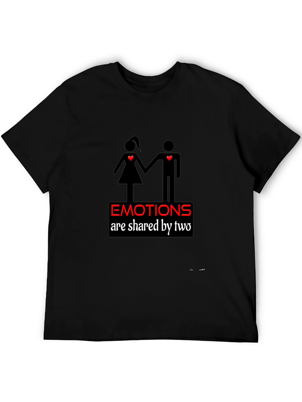 Emotional Connection Black Graphic Tee