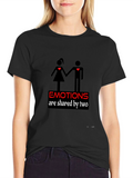 Emotional Connection Black Graphic Tee