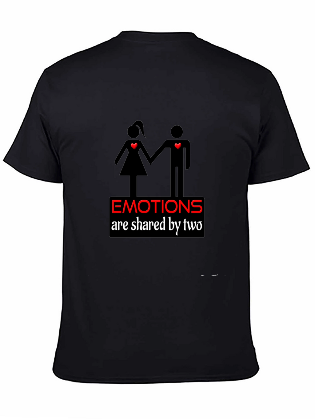 Emotional Connection Black Graphic Tee