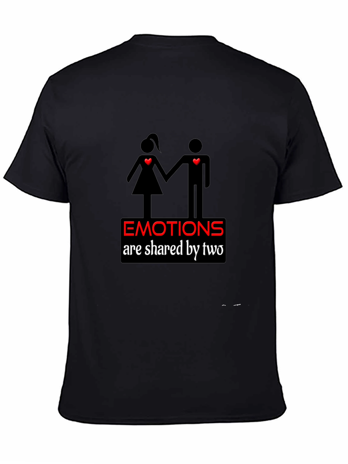 Emotional Connection Black Graphic Tee