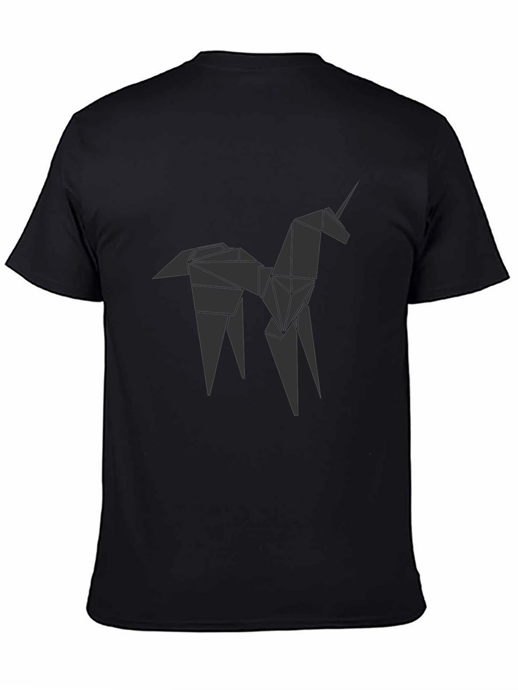 Geometric Origami Unicorn Graphic Tee