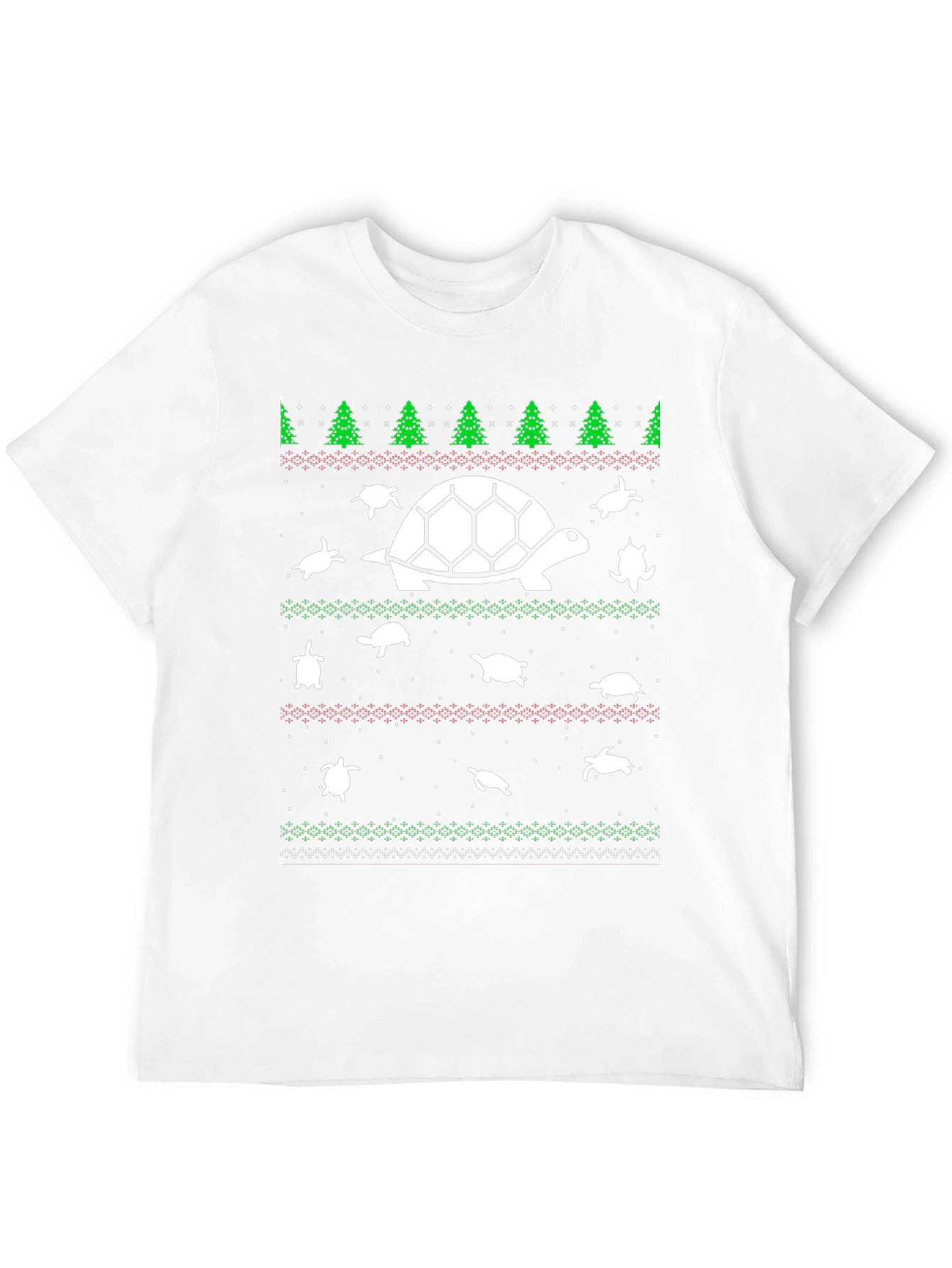 Turtle Christmas Sweater T-Shirt - Holiday Sea Turtle Tee