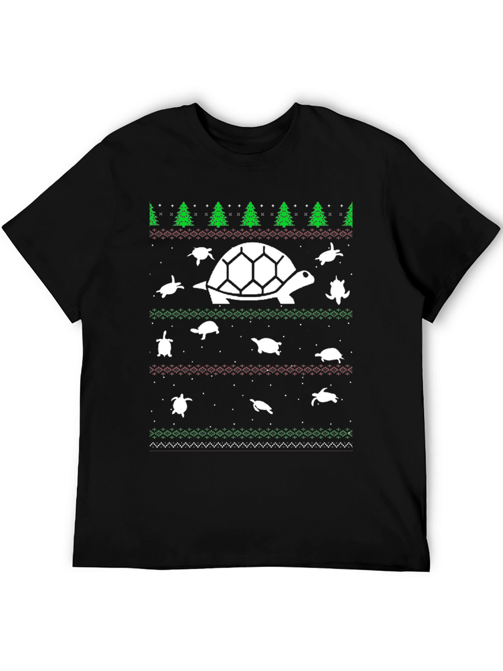 Turtle Christmas Sweater T-Shirt - Holiday Sea Turtle Tee