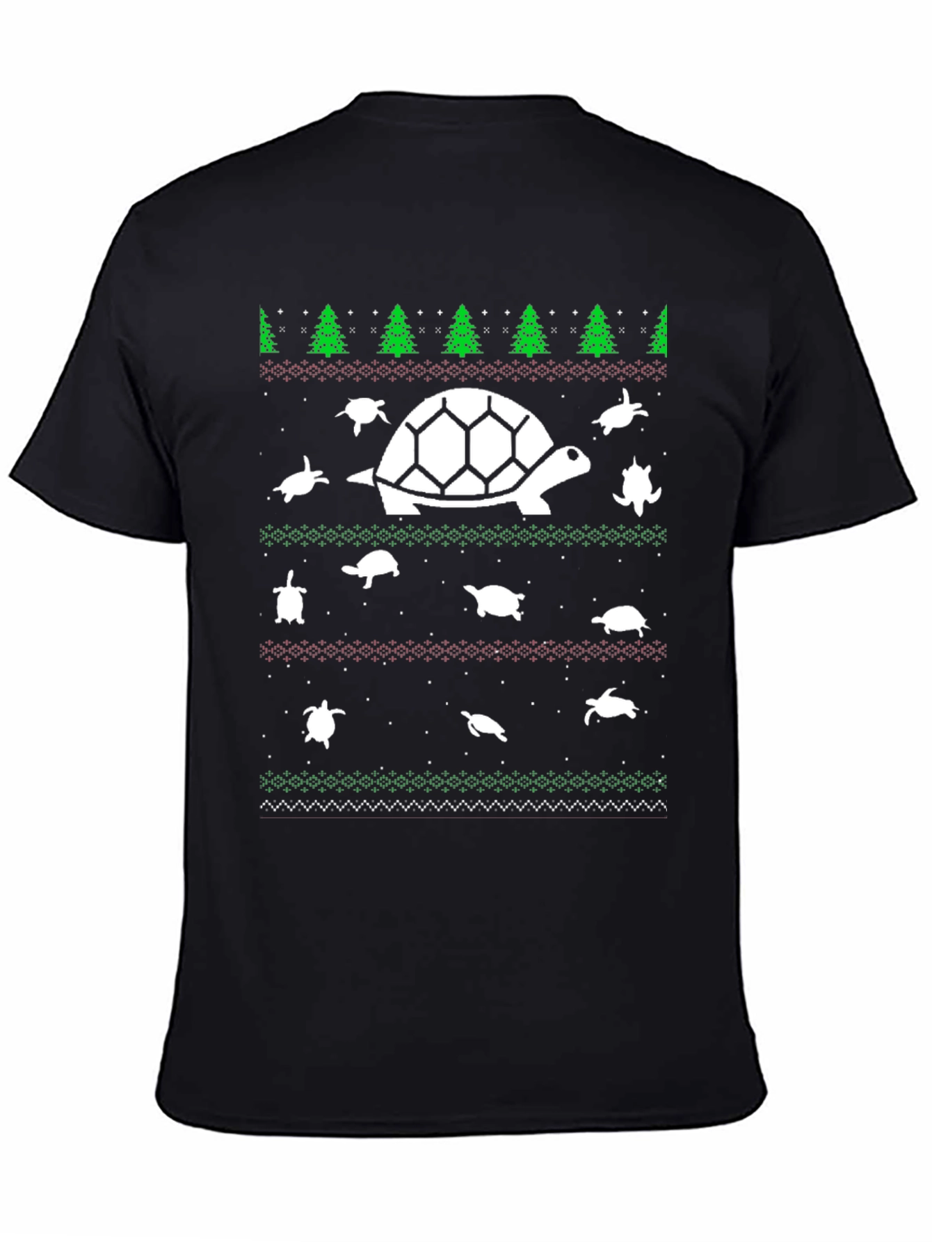 Turtle Christmas Sweater T-Shirt - Holiday Sea Turtle Tee