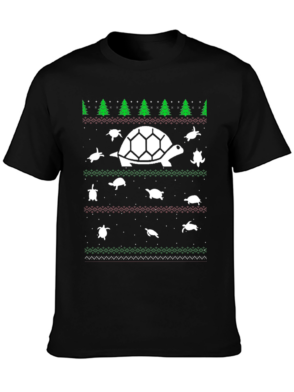 Turtle Christmas Sweater T-Shirt - Holiday Sea Turtle Tee