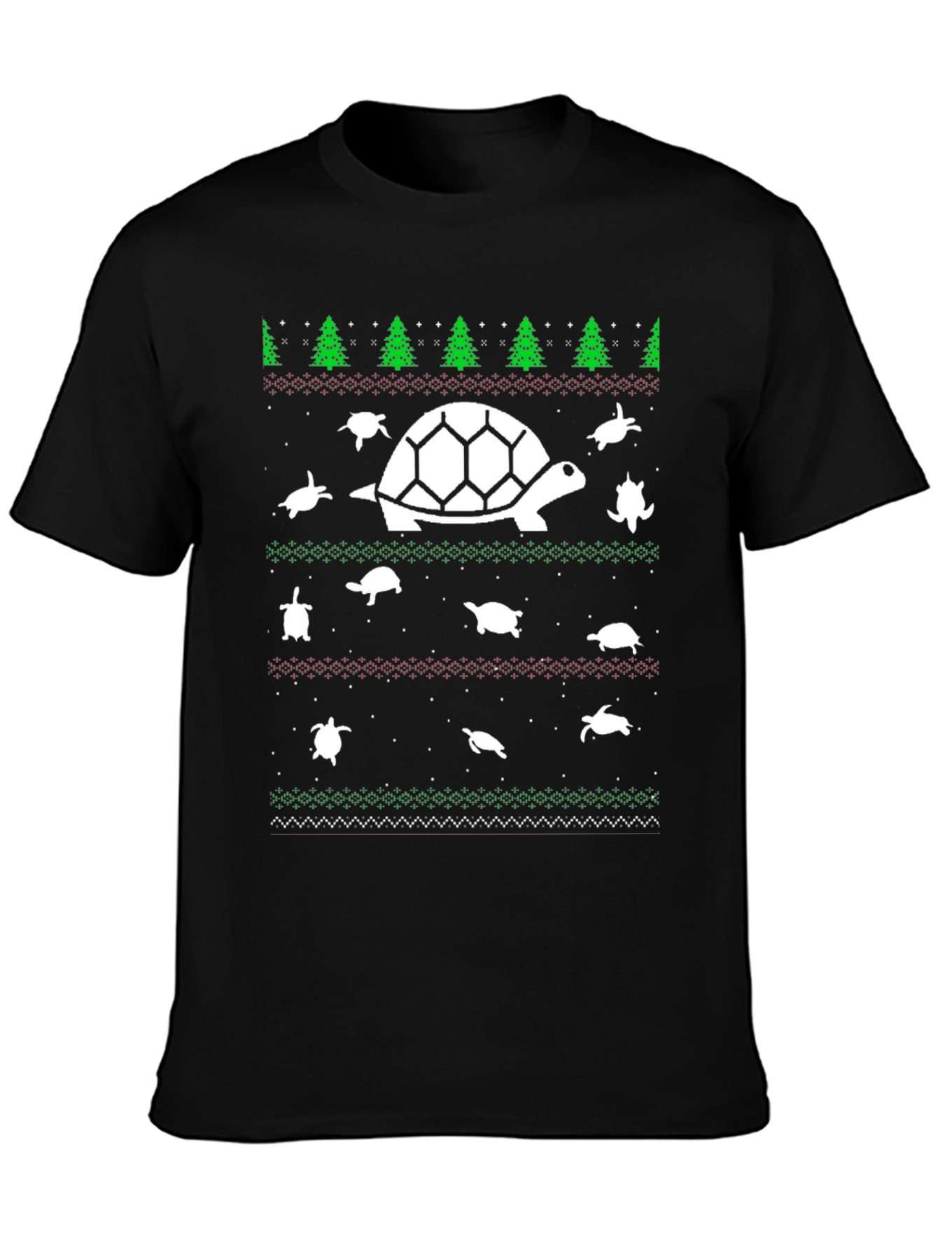 Turtle Christmas Sweater T-Shirt - Holiday Sea Turtle Tee