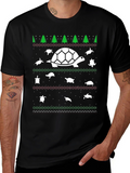 Turtle Christmas Sweater T-Shirt - Holiday Sea Turtle Tee