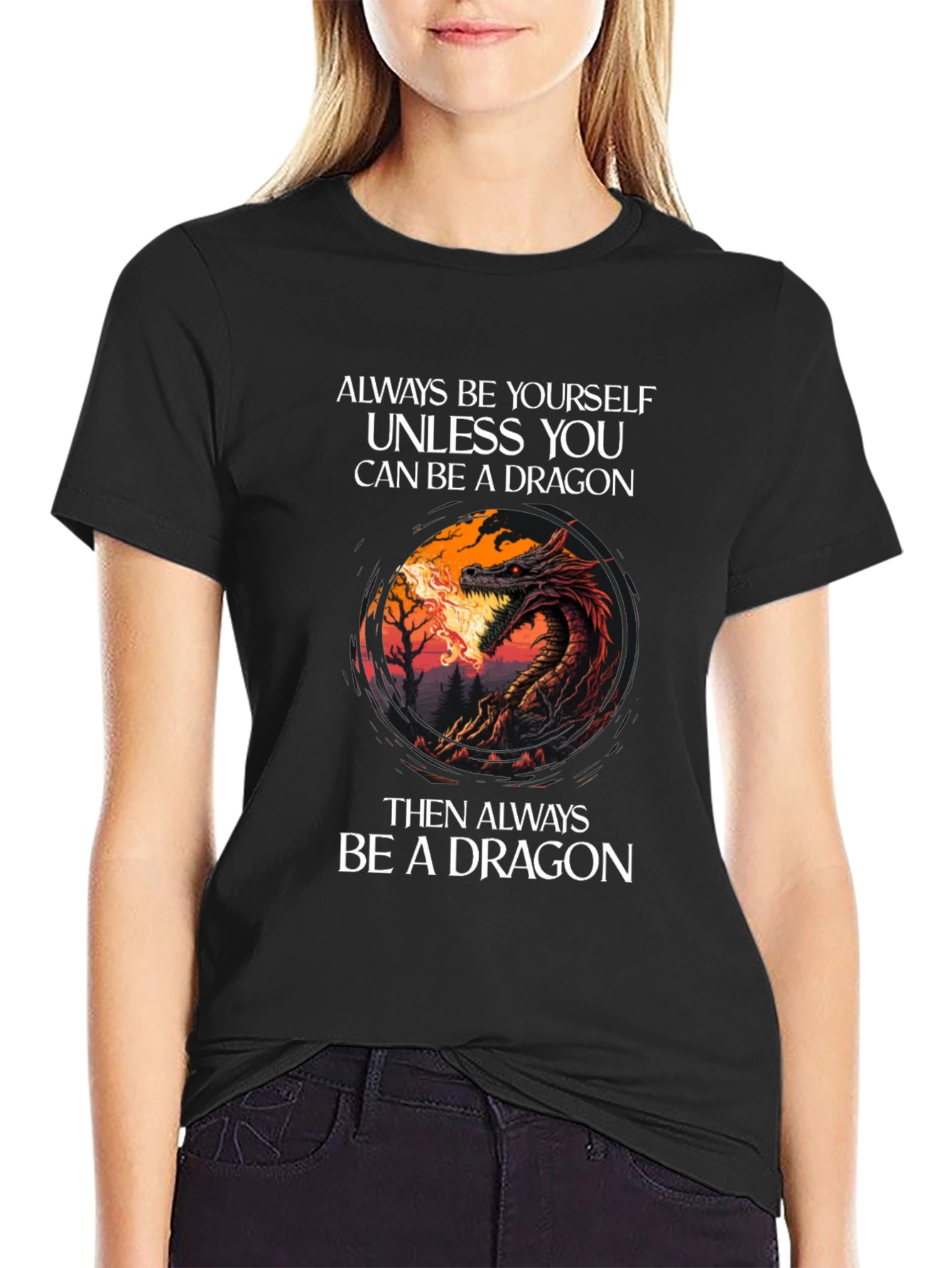 Dragon Graphic Tee - Always Be Yourself