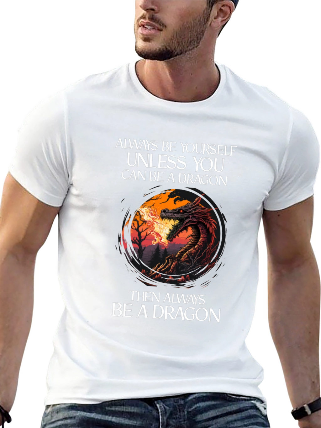 Dragon Graphic Tee - Always Be Yourself