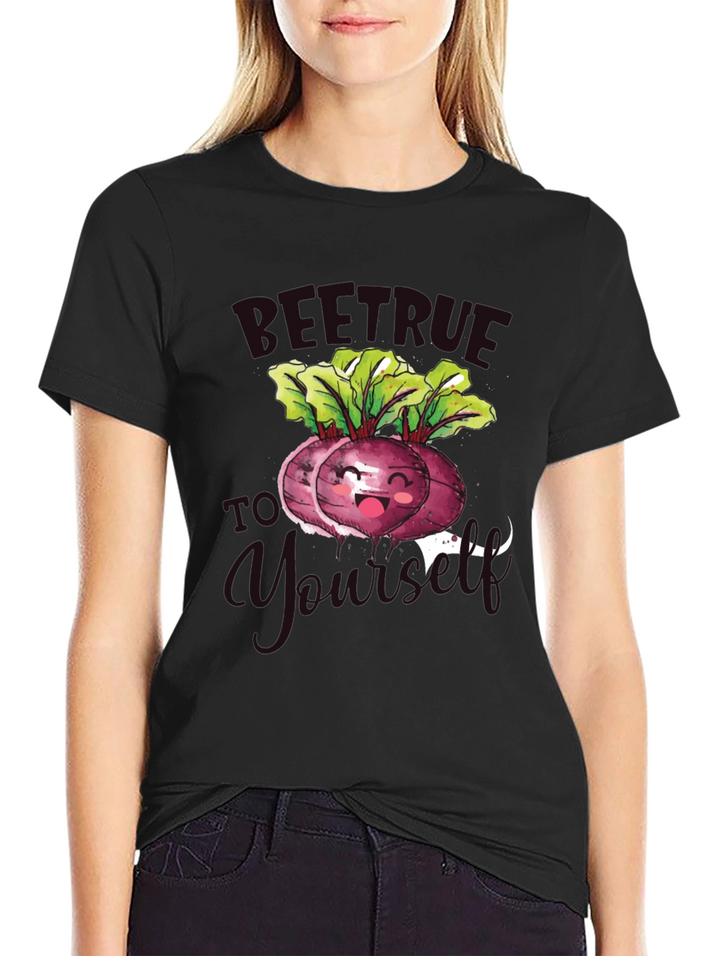 Beet Juice Graphic Tee - Black