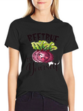 Beet Juice Graphic Tee - Black