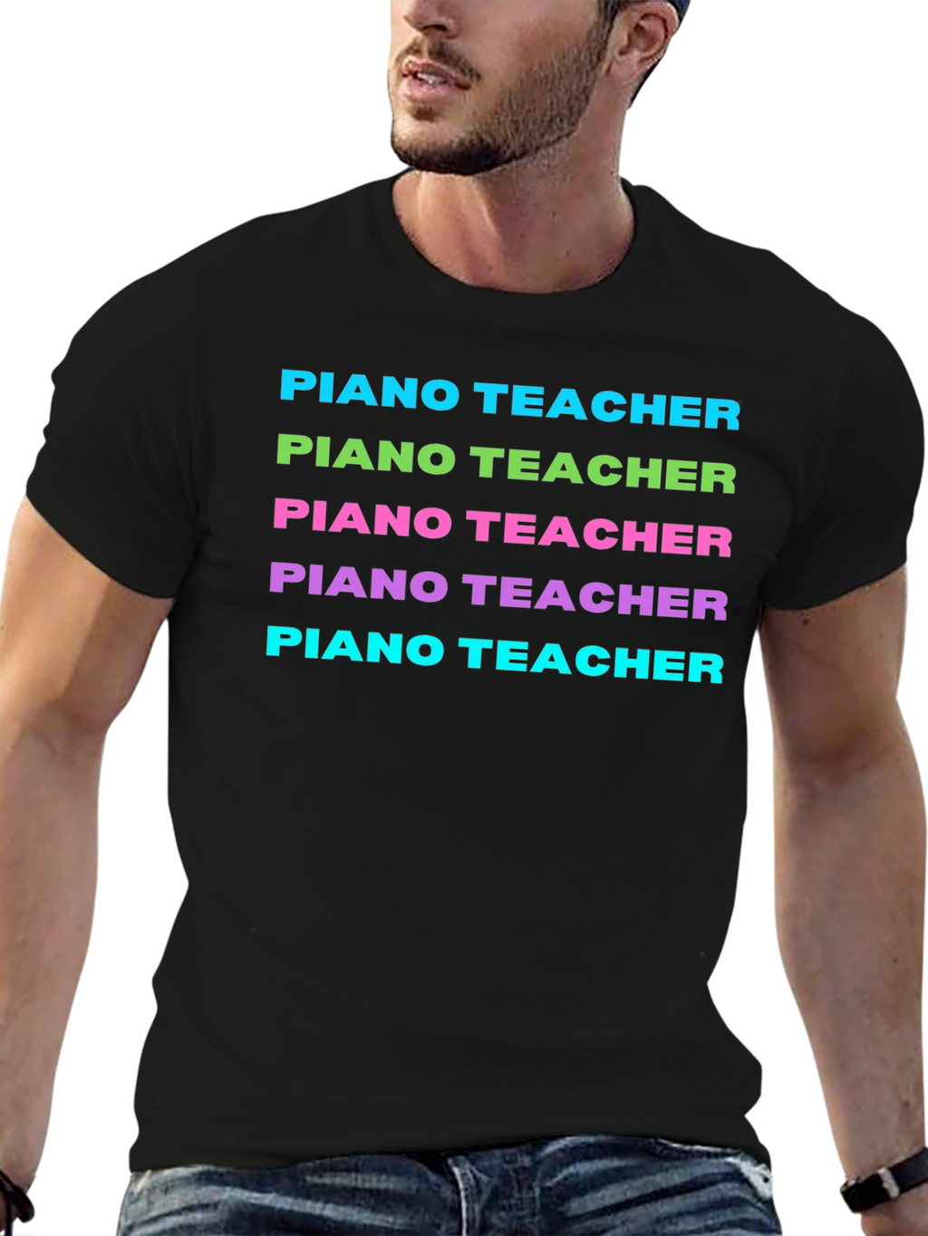 Piano Teacher Graphic Tee - Musical Instructor Shirt