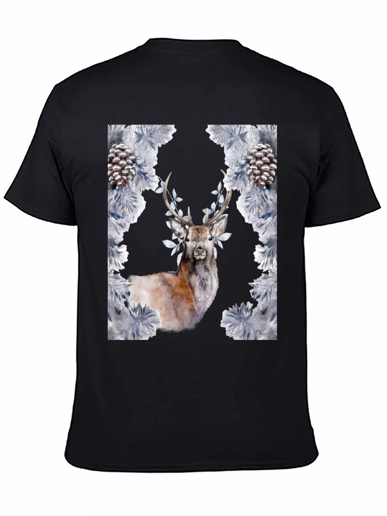Deer and Pine Cone Graphic Tee
