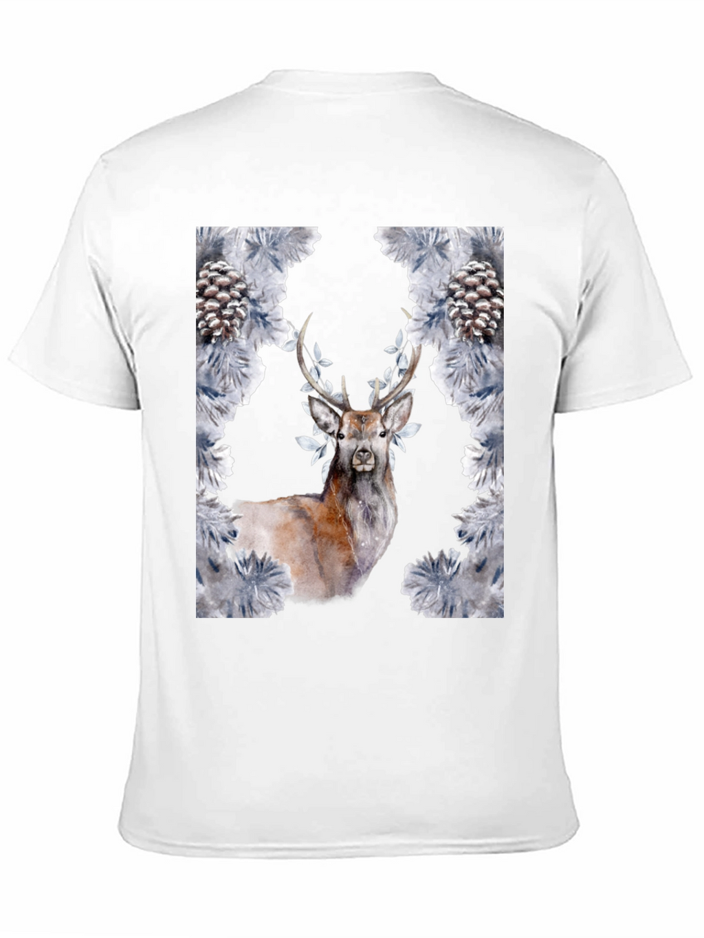 Deer and Pine Cone Graphic Tee