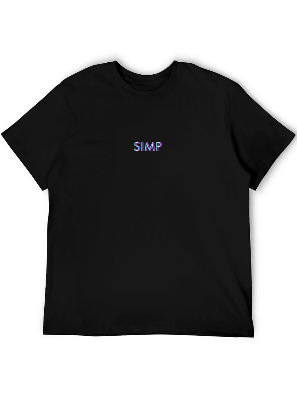SIMP Graphic Tee - Black Crew Neck T-Shirt