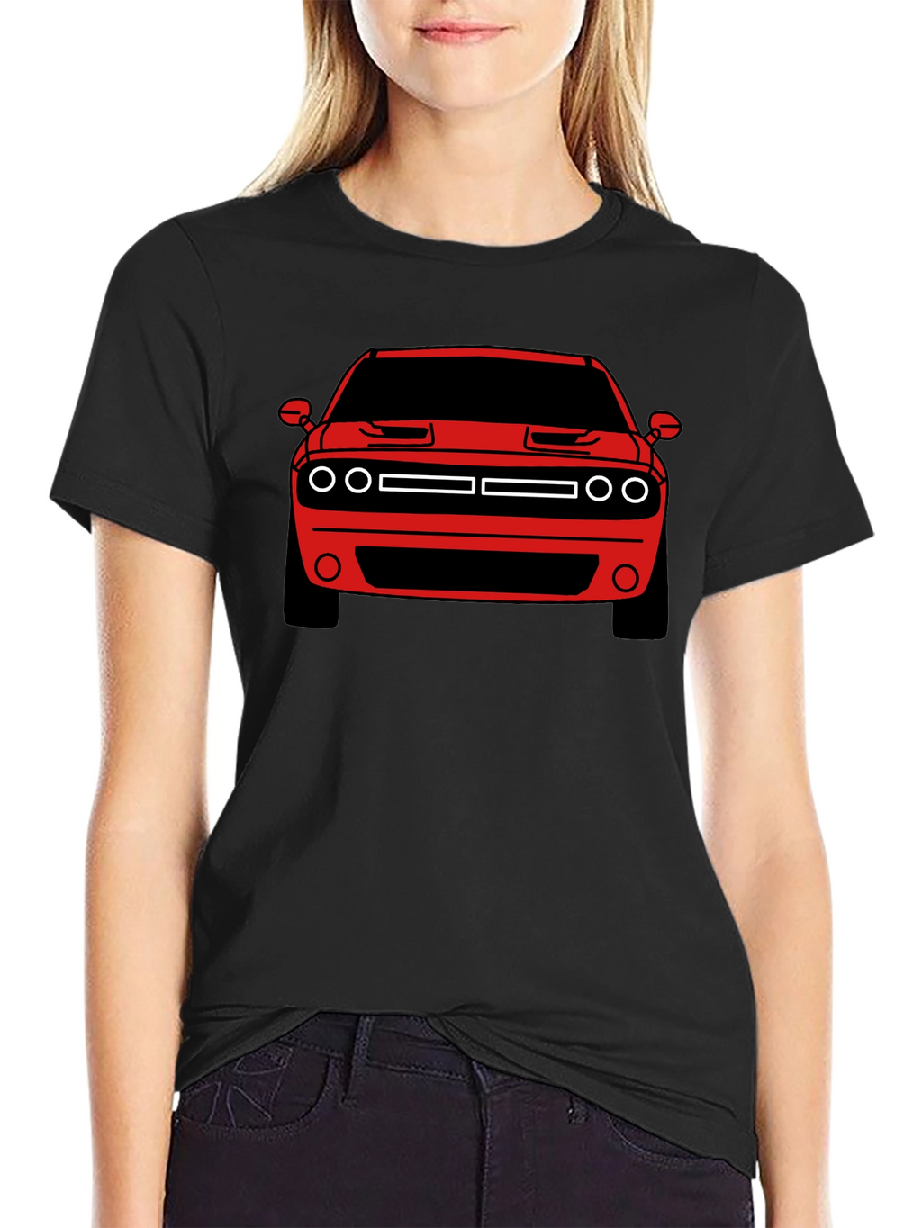 Muscle Car Graphic Tee - Red Challenger