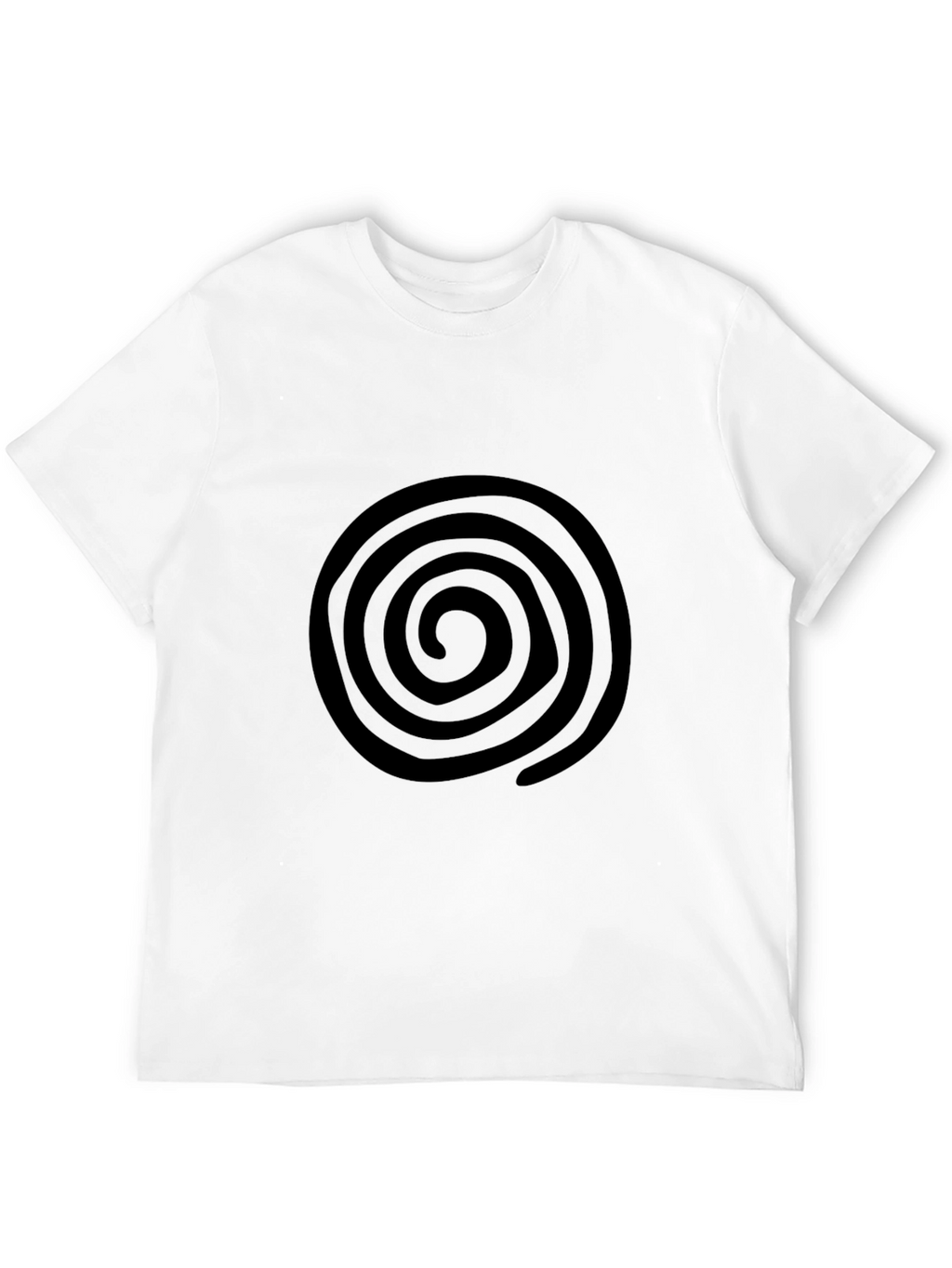 Spiral Graphic Black T-Shirt - Casual Comfort