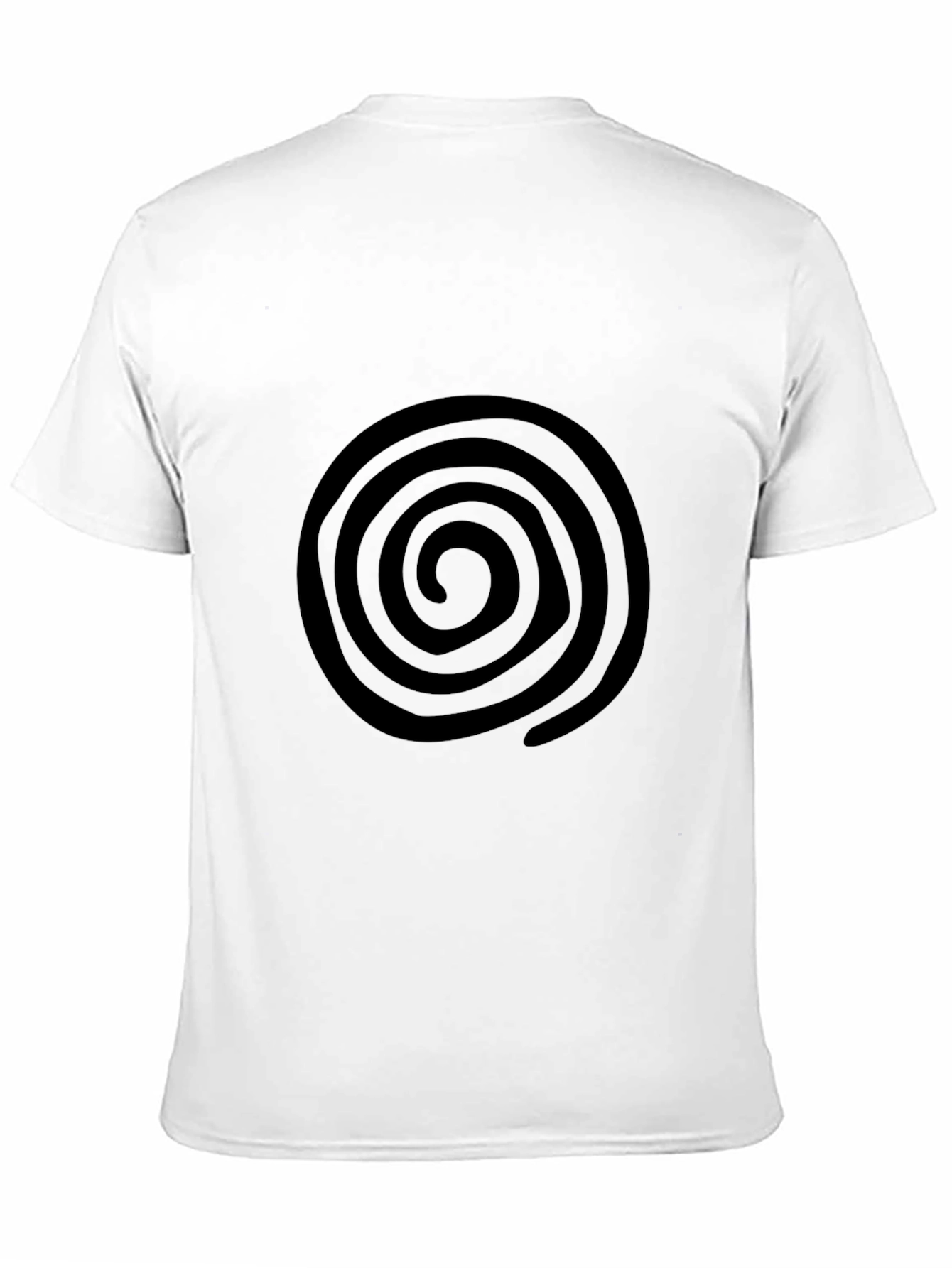 Spiral Graphic Black T-Shirt - Casual Comfort