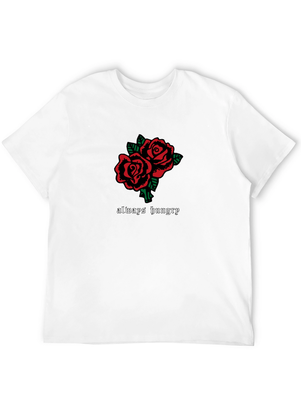 Always Hungry Rose Graphic Tee - Black