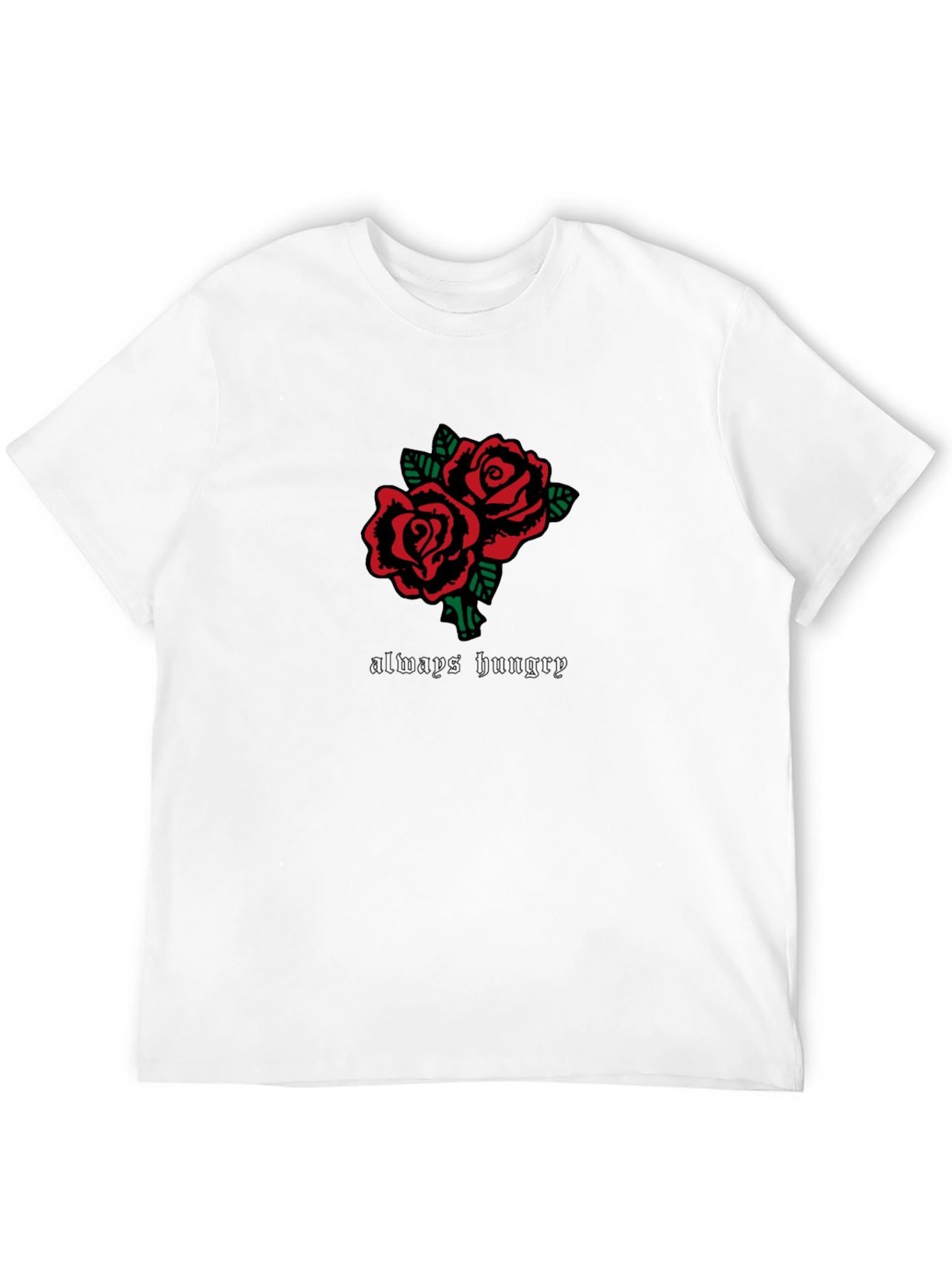 Always Hungry Rose Graphic Tee - Black