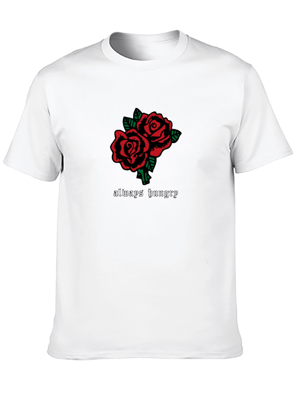 Always Hungry Rose Graphic Tee - Black