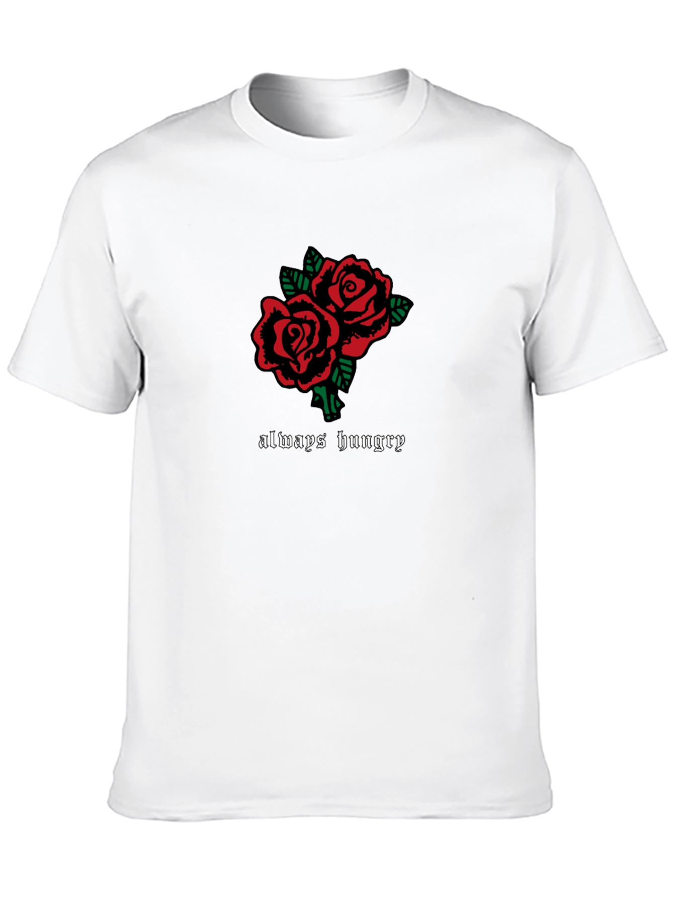 Always Hungry Rose Graphic Tee - Black
